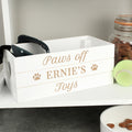 Eleanoras Personalised Pets White Wooden Crate 