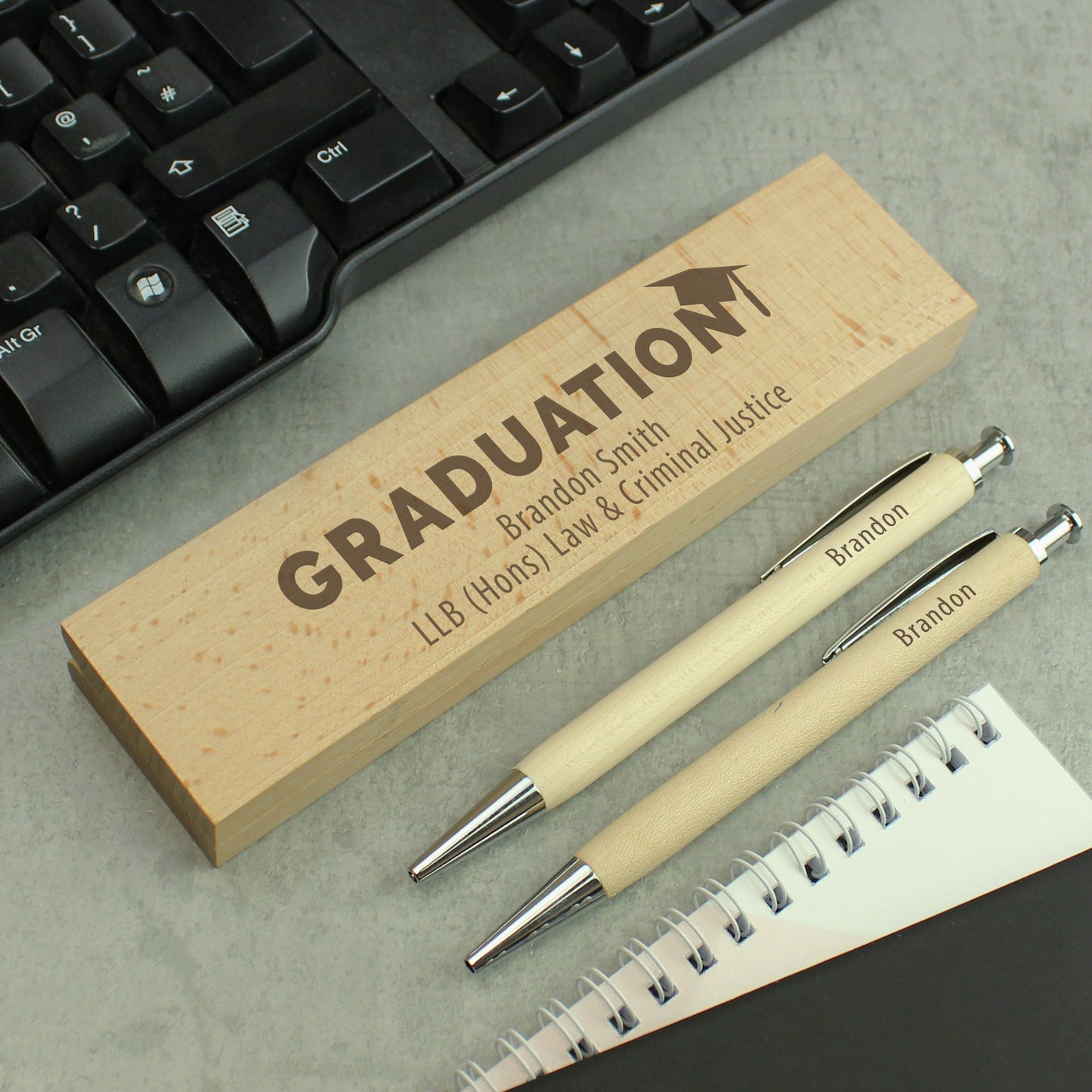 Eleanoras GRADUATION PERSONALISED PEN & PENCIL SET Stationery Sets