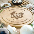 Eleanoras Personalised Super Dad Chopping Board Chopping Boards
