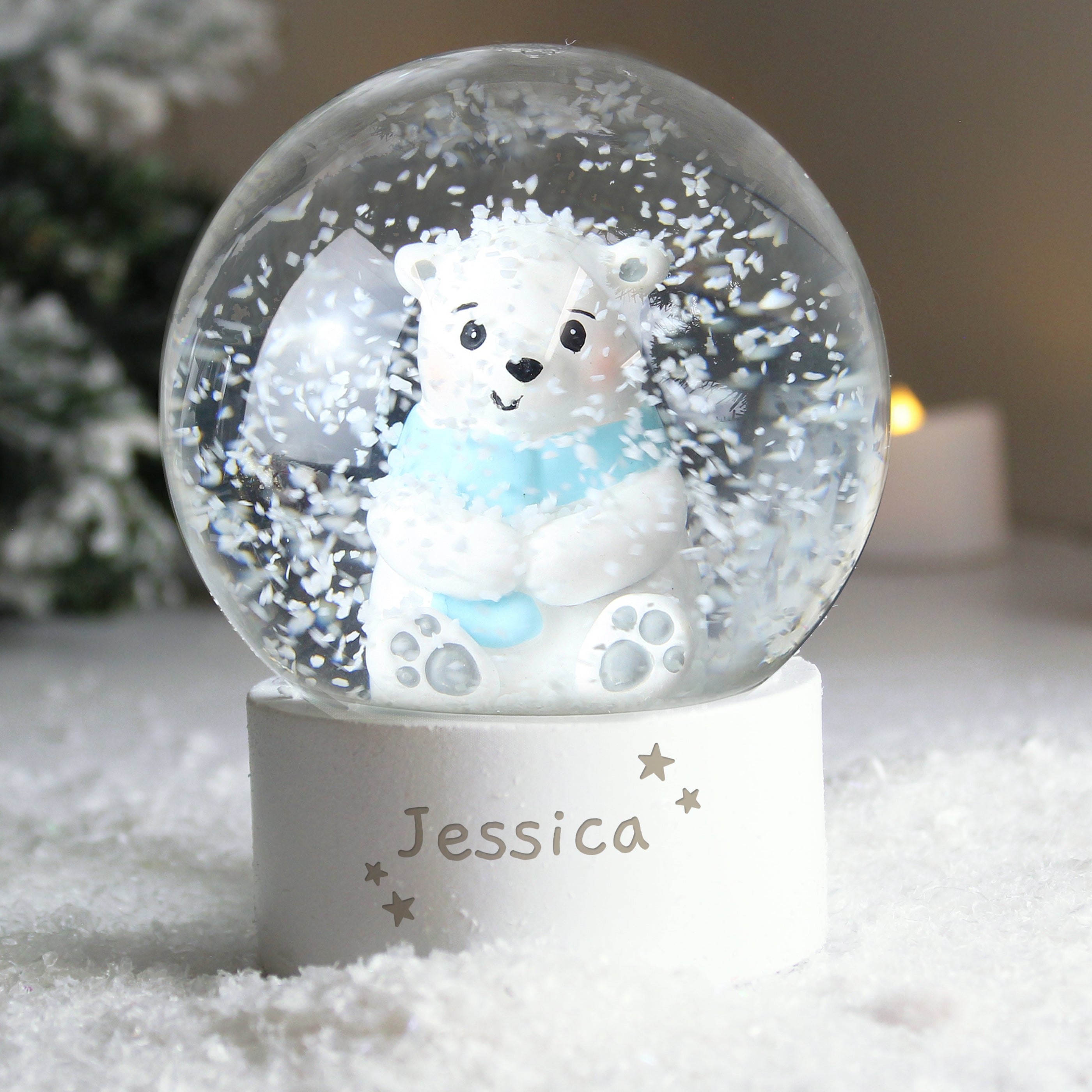 Eleanoras POLAR BEAR PERSONALISED SNOW GLOBE Snow Globes