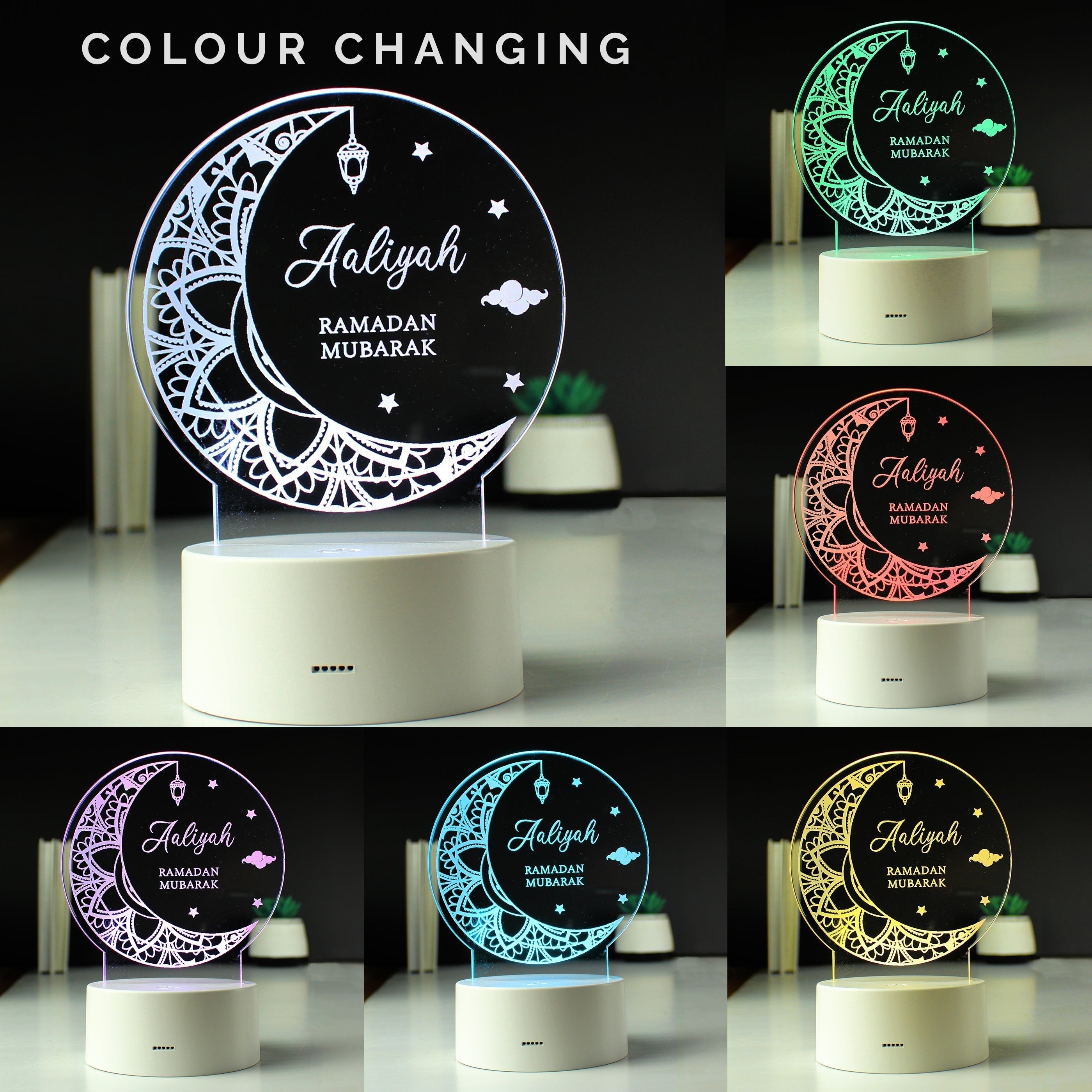 Eleanoras Personalised Eid and Ramadan LED Light Novelty Lights