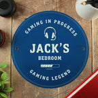Eleanoras Personalised Gaming Blue Plaque Signs & Plaques