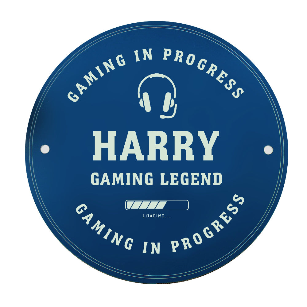 Eleanoras Personalised Gaming Blue Plaque Signs & Plaques