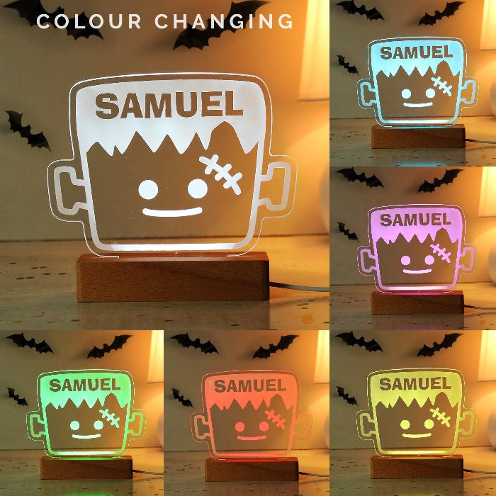 Eleanoras Personalised Frankenstein Wooden Led Light 