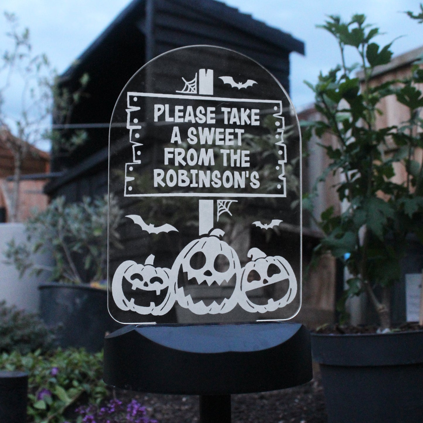 Eleanoras PUMPKIN PATCH PERSONALISED HALLOWEEN SOLAR LIGHT Novelty Lights