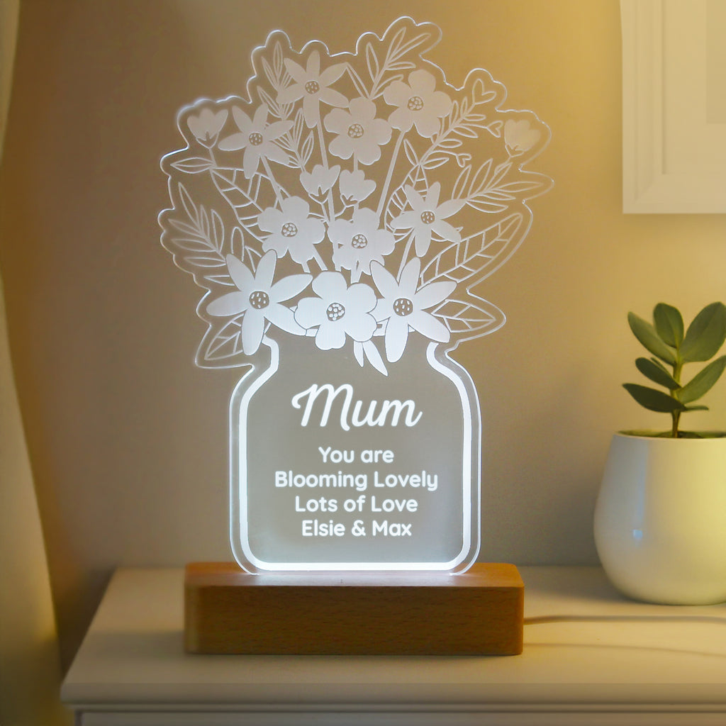 Eleanoras Personalised Flower Vase LED Light Novelty Lights