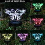 Eleanoras Personalised Butterfly Solar Light Novelty Lights