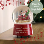 Personalised Message Musical Santa Globe