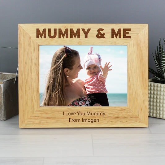 Eleanoras Mummy & Me Landscape Wooden Photo Frame Photo Frames