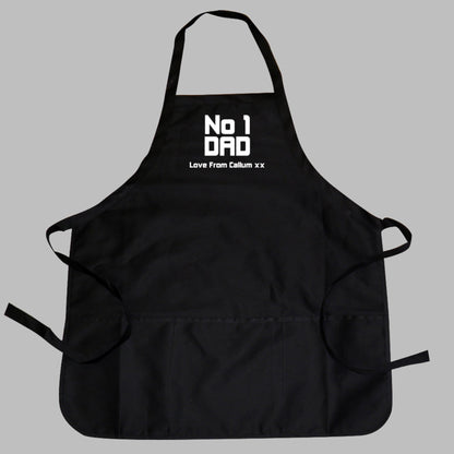 NO 1 DAD PERSONALISED APRON