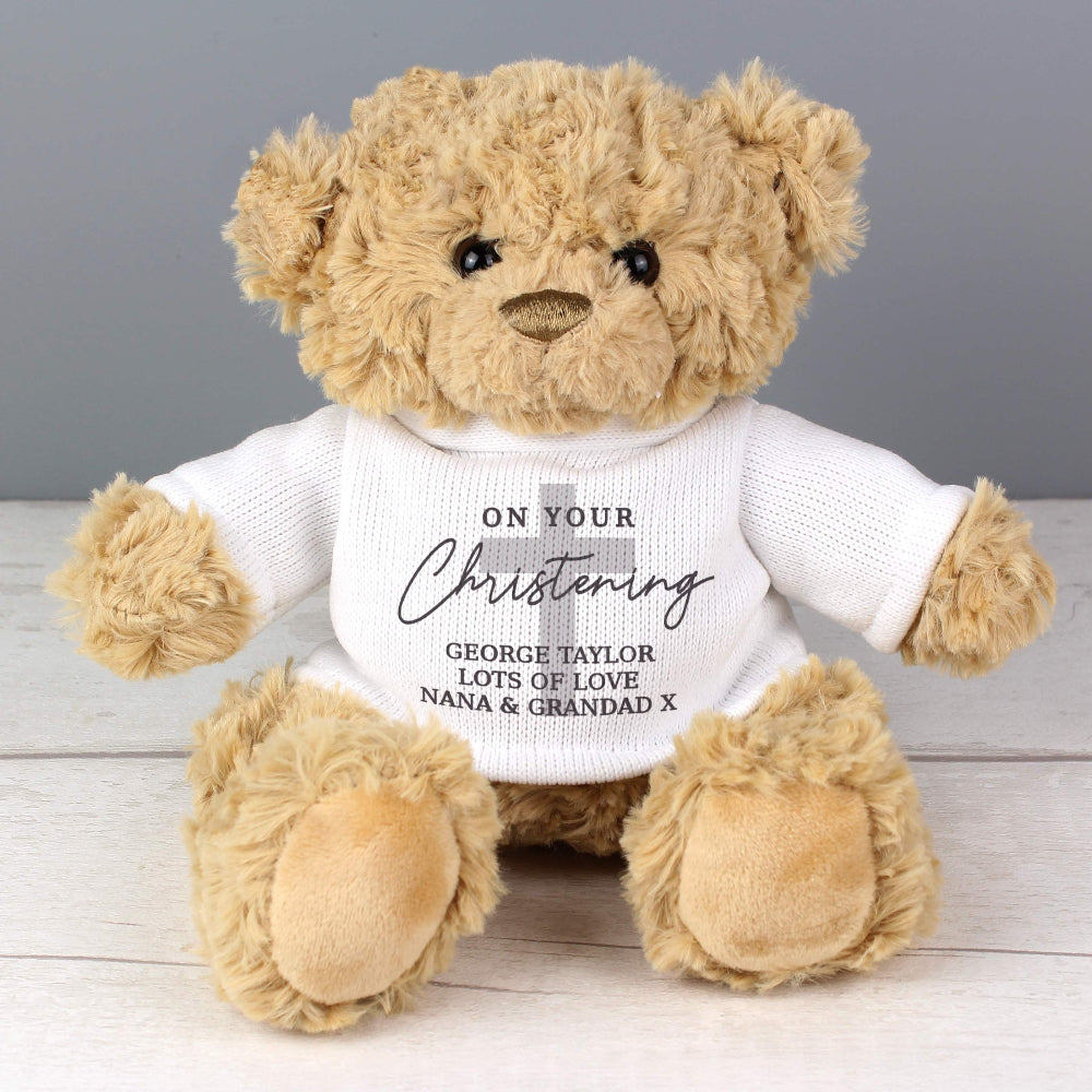 Eleanoras Personalised On Your Christening Teddy Bear Plush