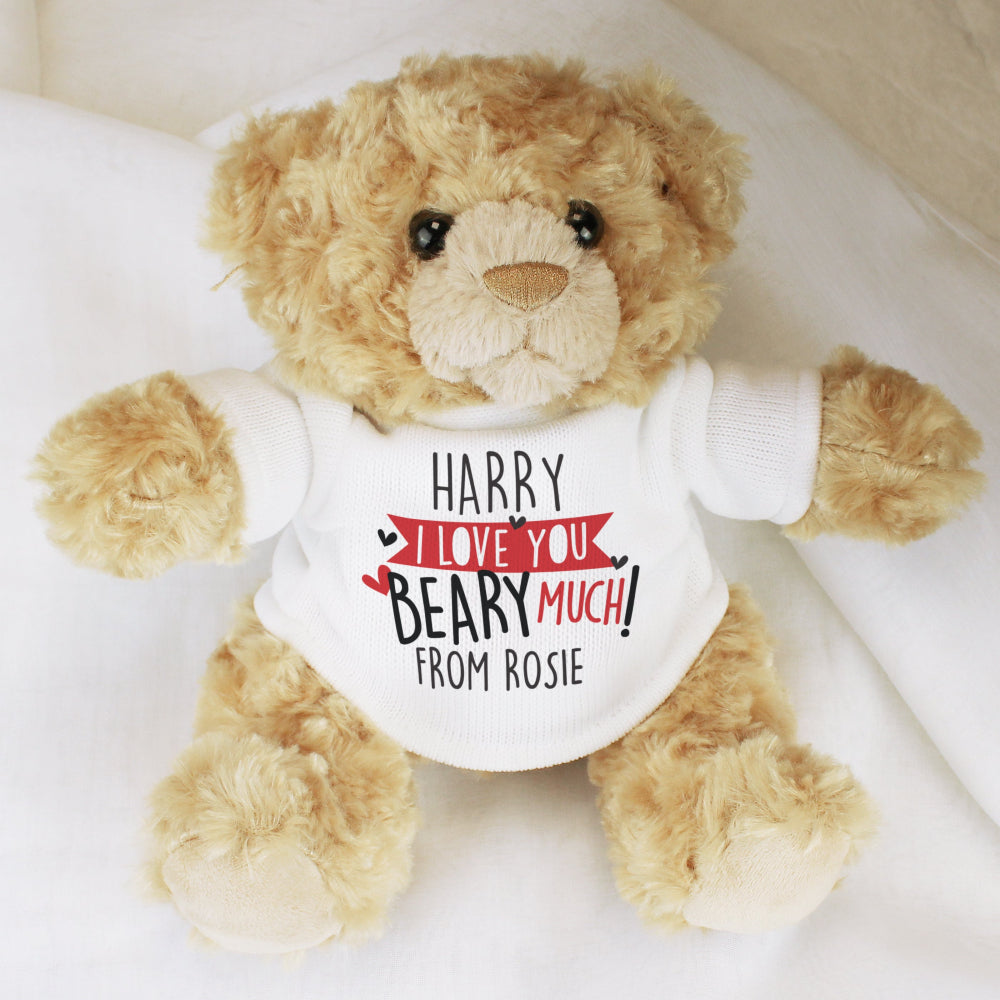 Eleanoras Personalised Love You Beary Much Teddy Bear Plush