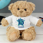 Eleanoras Personalised Blue Big Age Teddy Bear Plush