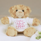 Eleanoras Personalised I Love You Teddy Bear Plush
