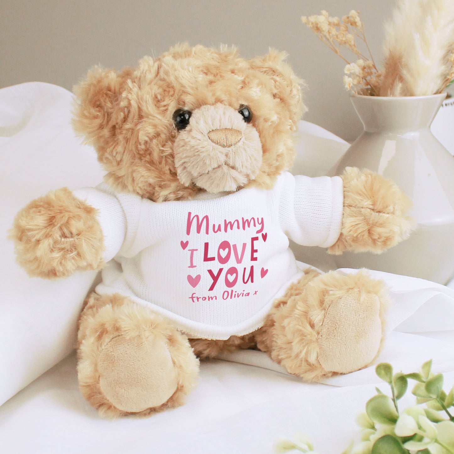 Eleanoras LOVE YOU MUMMY PERSONALISED TEDDY BEAR PLUSH