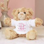 Eleanoras Personalised I Love You Teddy Bear Plush