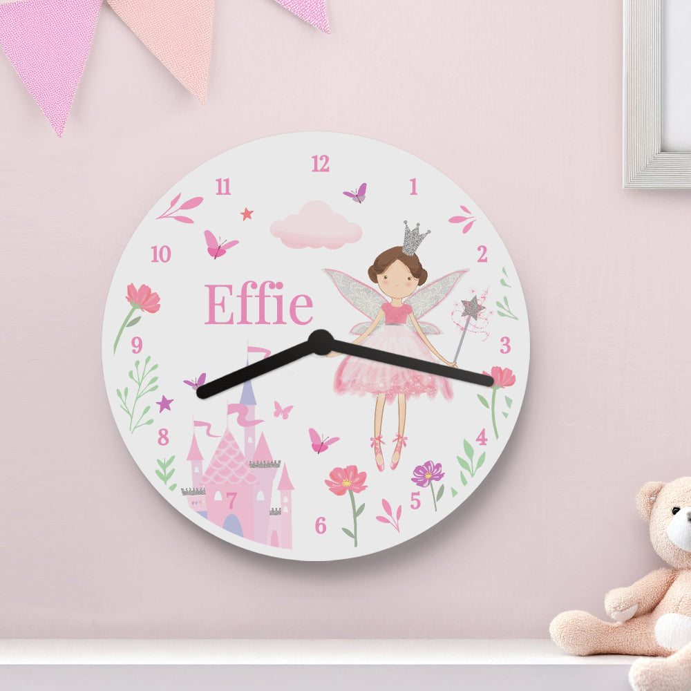 Eleanoras Personalised Fairy Princess Clock Clocks