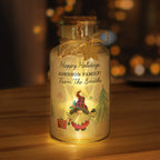 Eleanoras GONK CHRISTMAS SCENE LED GLASS JAR 