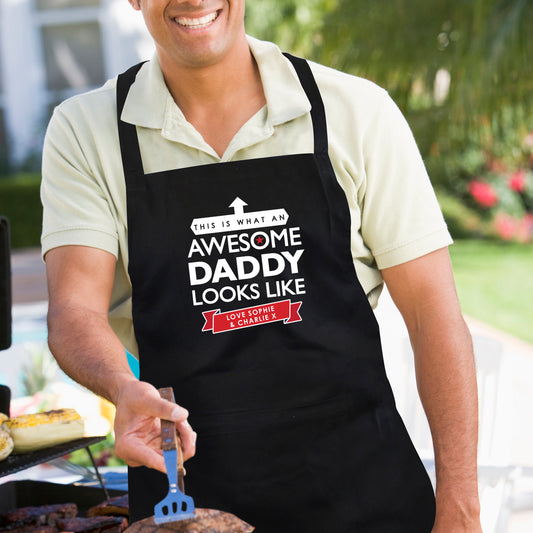 AWESOME DAD  PERSONALISED APRON