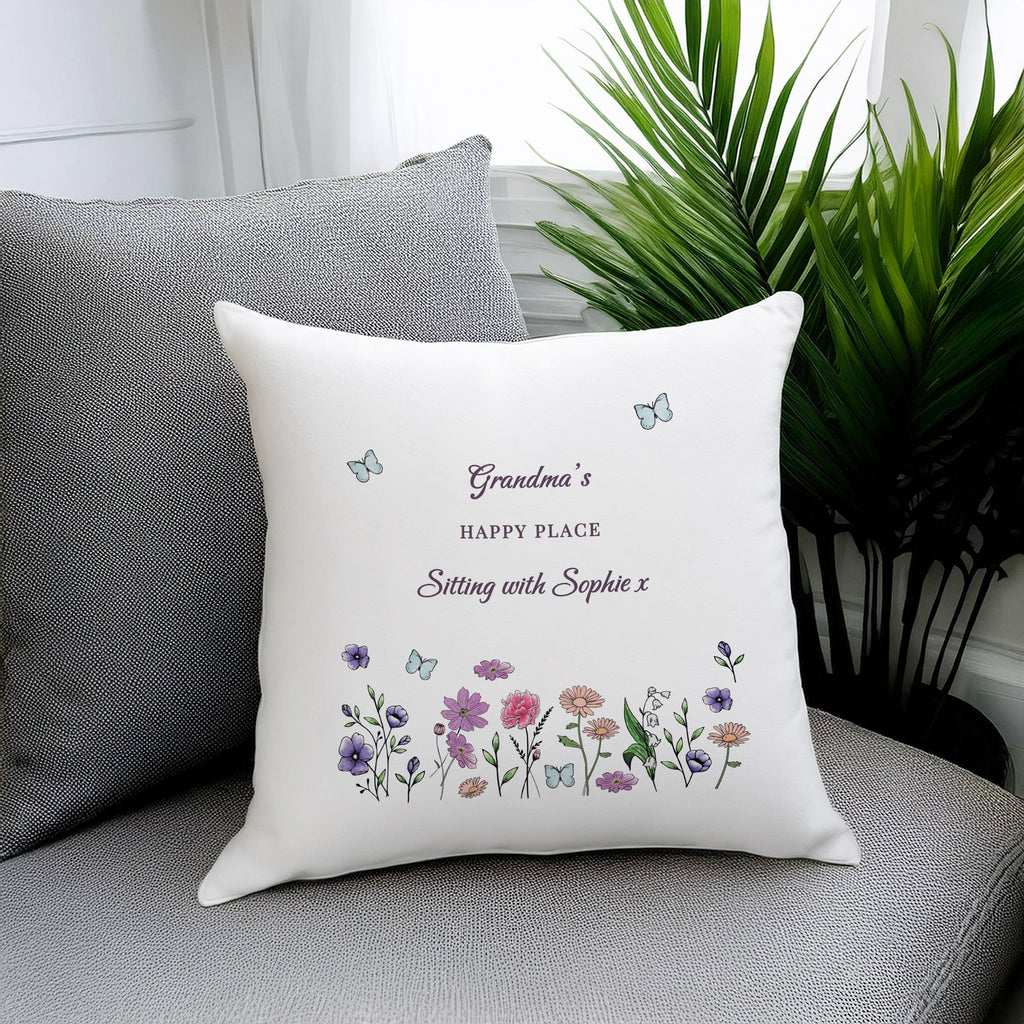 Eleanoras Personalised Wild Flowers Cushion Cushions & Covers