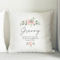 Eleanoras Nan Abstract Rose Cream Cushion 