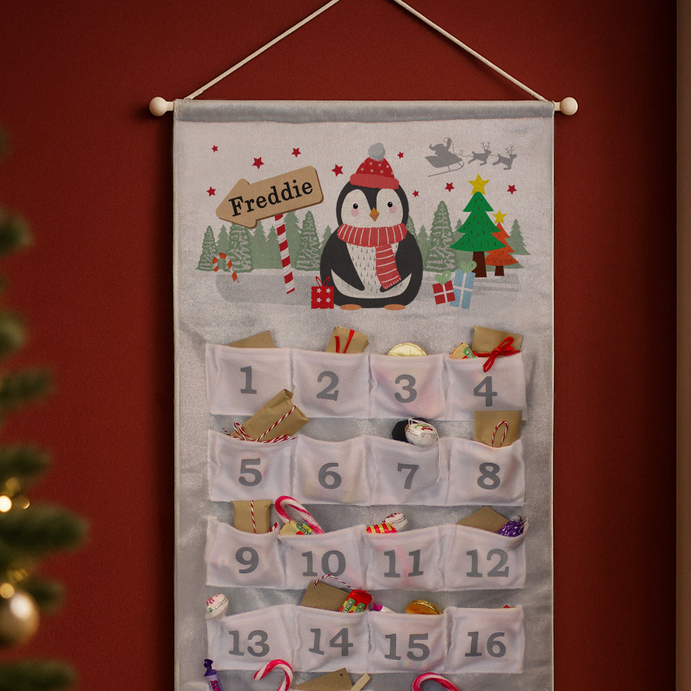 Christmas Penguin Personalised Advent Calendar