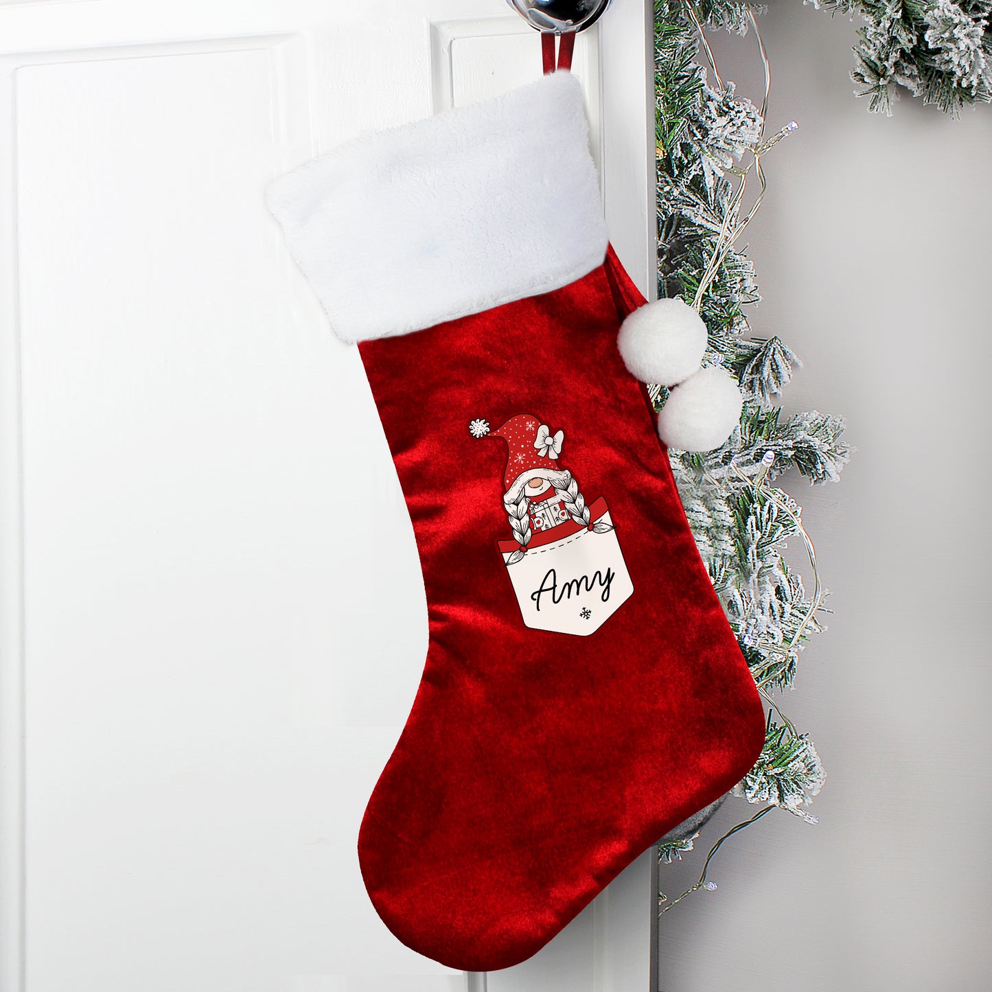 Eleanoras GONK FAMILY PERSONALISED CHRISTMAS STOCKING- GIRL Stockings & Sacks