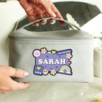 Eleanoras Personalised Good Vibes Grey Toiletry Bag 