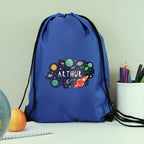 Eleanoras Personalised Space Blue Kit Bag Swim / Kit Bags