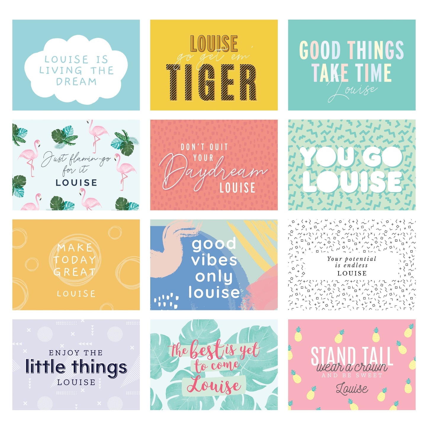 Eleanoras MOTIVATIONAL QUOTES PERSONALISED DESK CALENDAR 