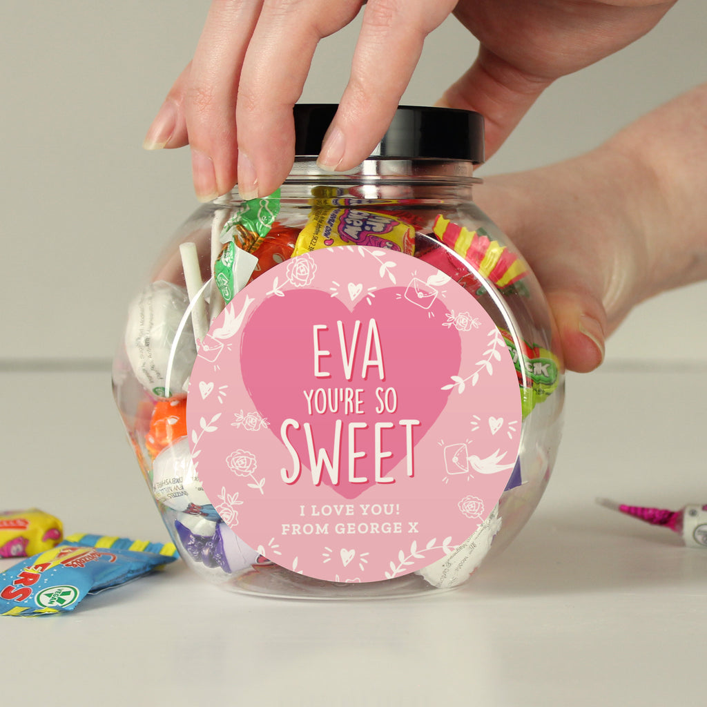 Eleanoras Personalised You're So Sweet Sweet Jar Confectionery