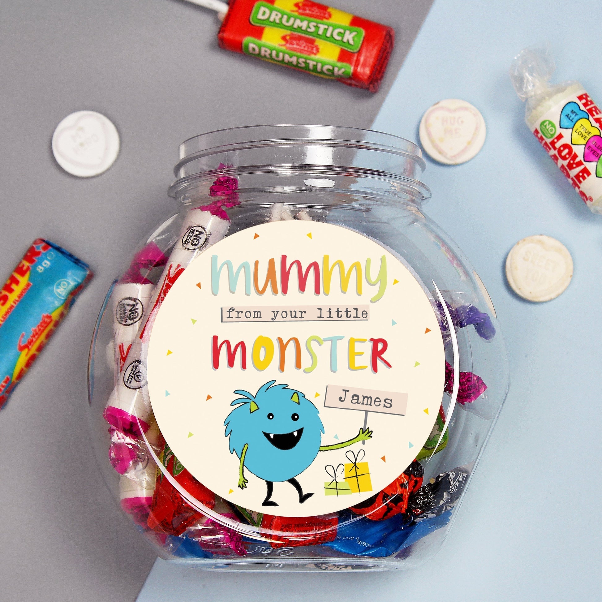 Eleanoras LITTLE MONSTER PERSONALISED SWEET JAR Food & Drink