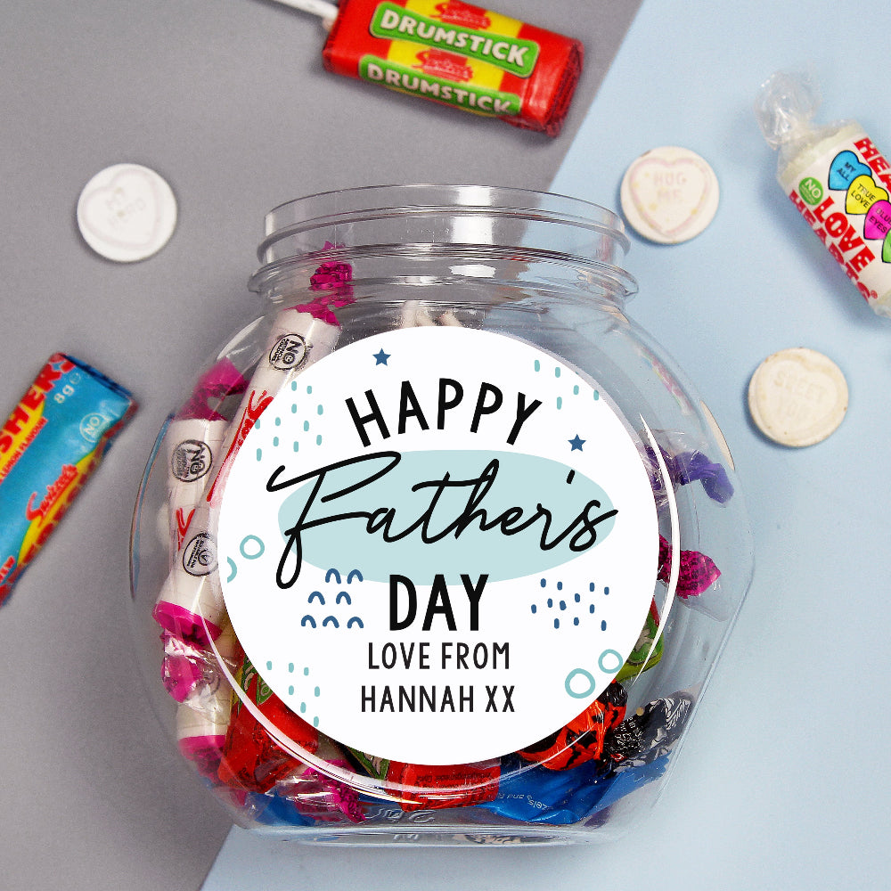 Eleanoras Personalised Father's Day Sweet Jar Confectionery