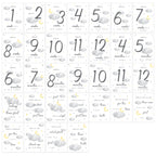 Personalised Cloud Baby Milestone Cards