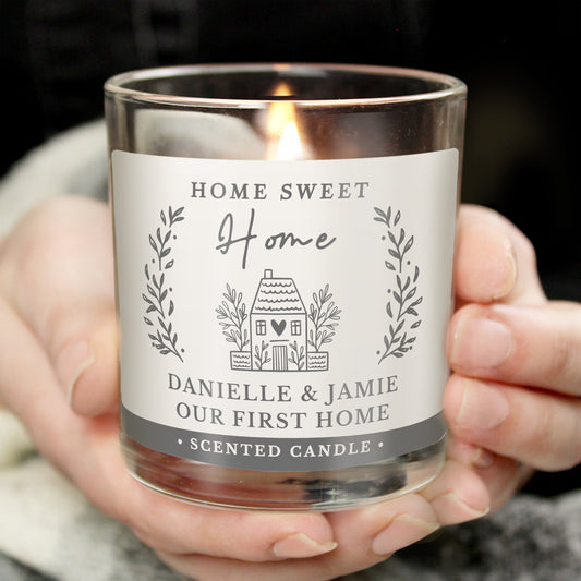 Personalised HOME Scented Jar Candle  from Eleanoras