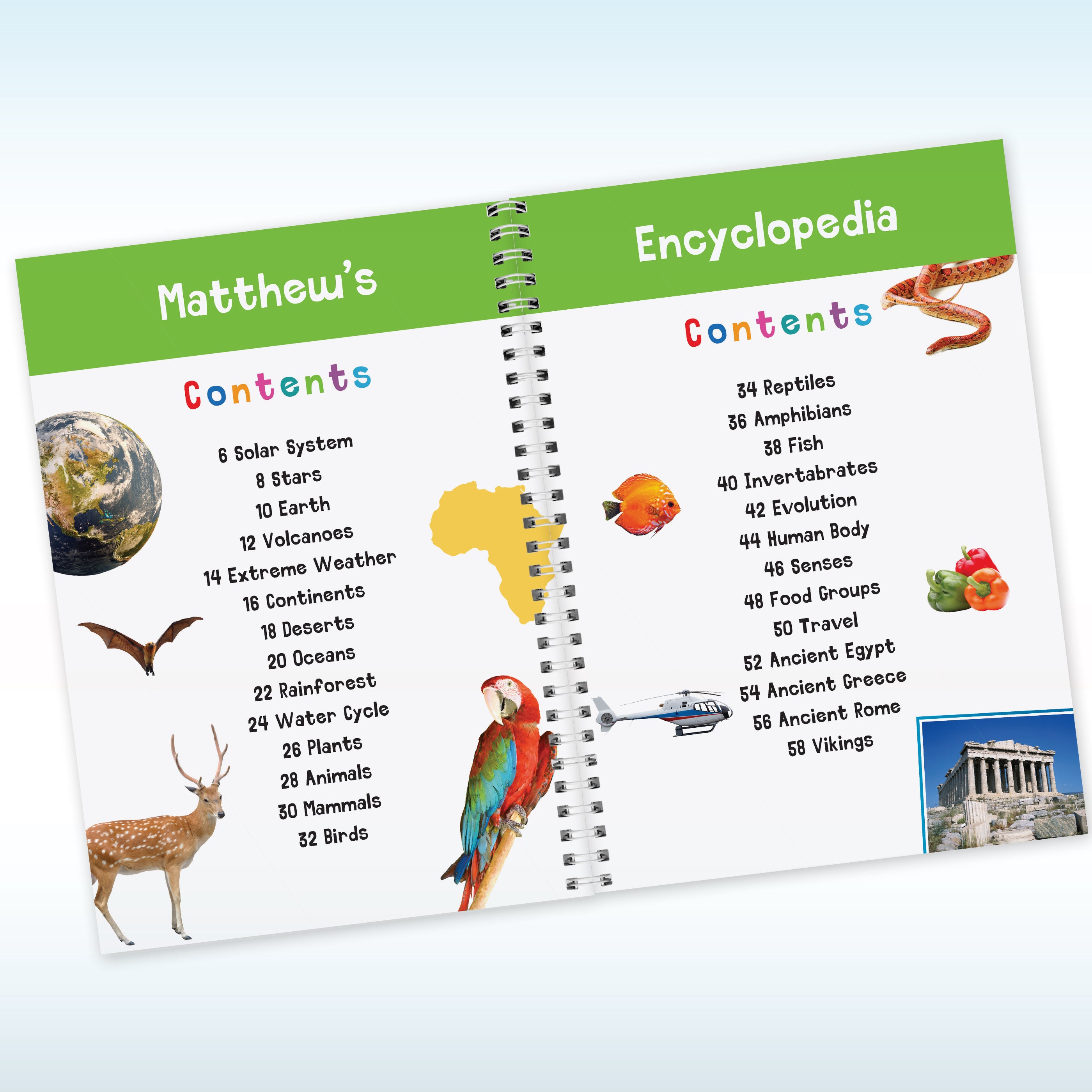 Eleanoras Personalised Childrens Encyclopeadia Books