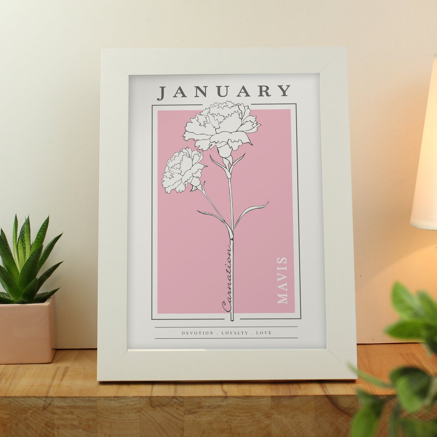 Eleanoras BIRTH FLOWER FRAMED PRINT Framed Prints