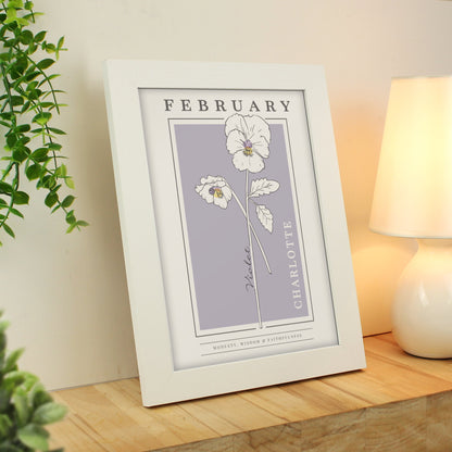 Eleanoras BIRTH FLOWER FRAMED PRINT Framed Prints