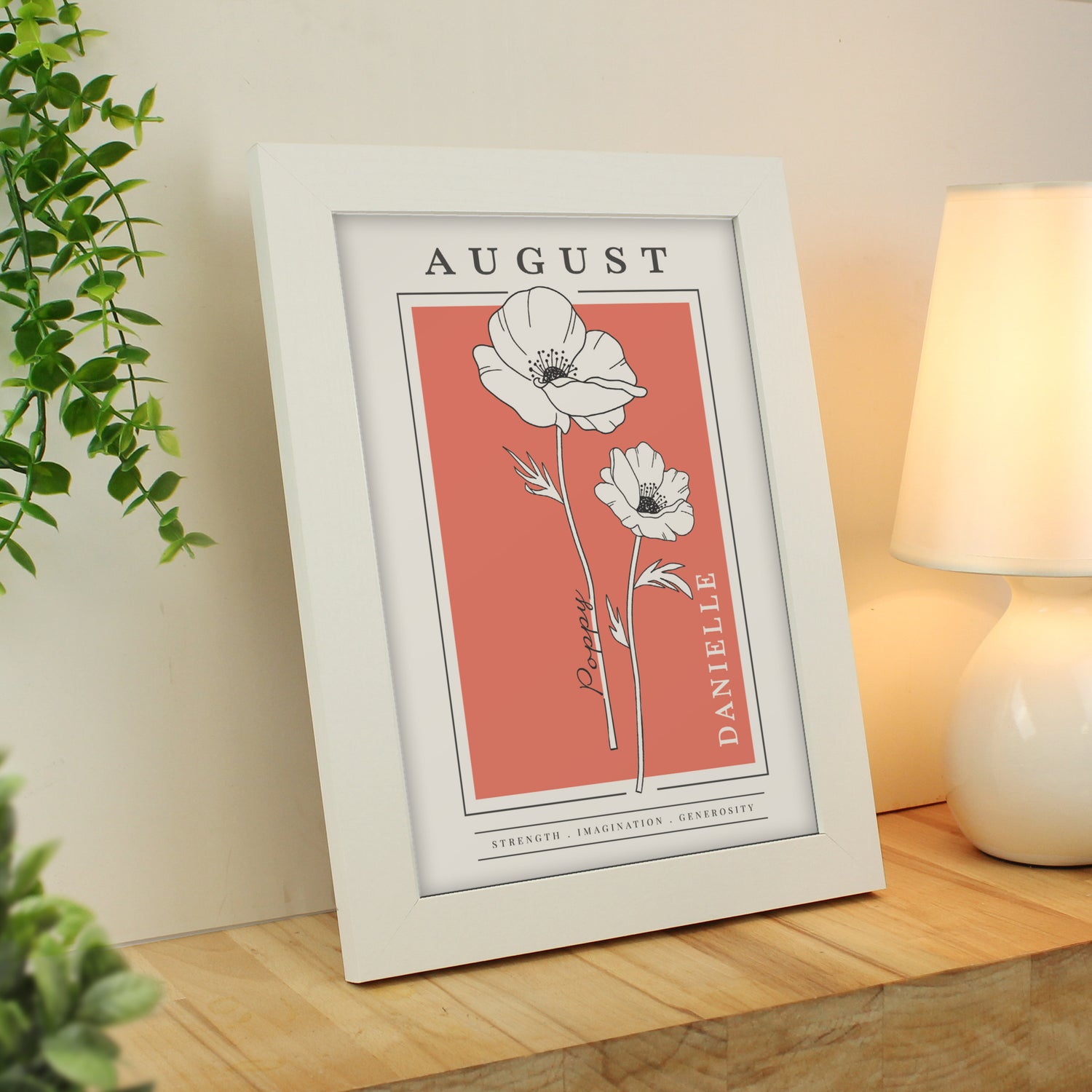 BIRTH FLOWER FRAMED PRINT Framed Prints from Eleanoras