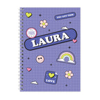 Eleanoras Personalised Good Vibes Notebook Notebooks