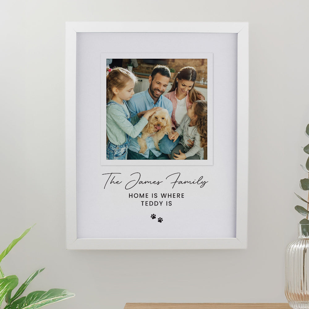 Eleanoras Personalised Pet Photo White Framed Print Framed Prints