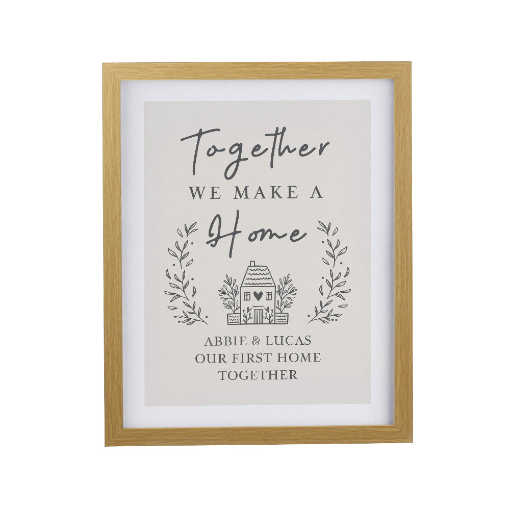 Eleanoras Personalised Home Oak Poster Frame Framed Prints