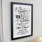 Eleanoras Personalised We go Together Black Poster Frame Framed Prints