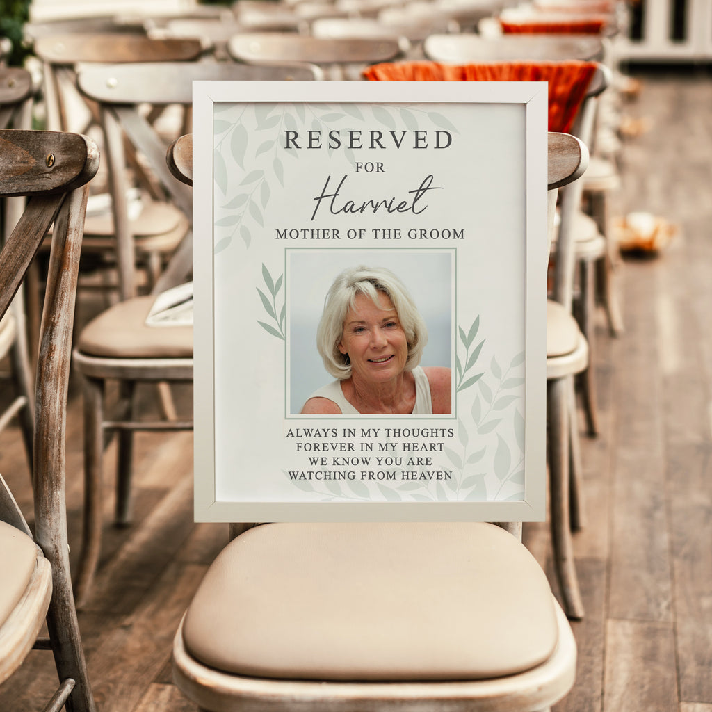 Eleanoras Personalised Reserved For Photo Upload White Poster Frame Photo Frames, Albums & Guest Books