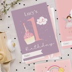 Personalised Fairy Princess Baby Milestone Cards