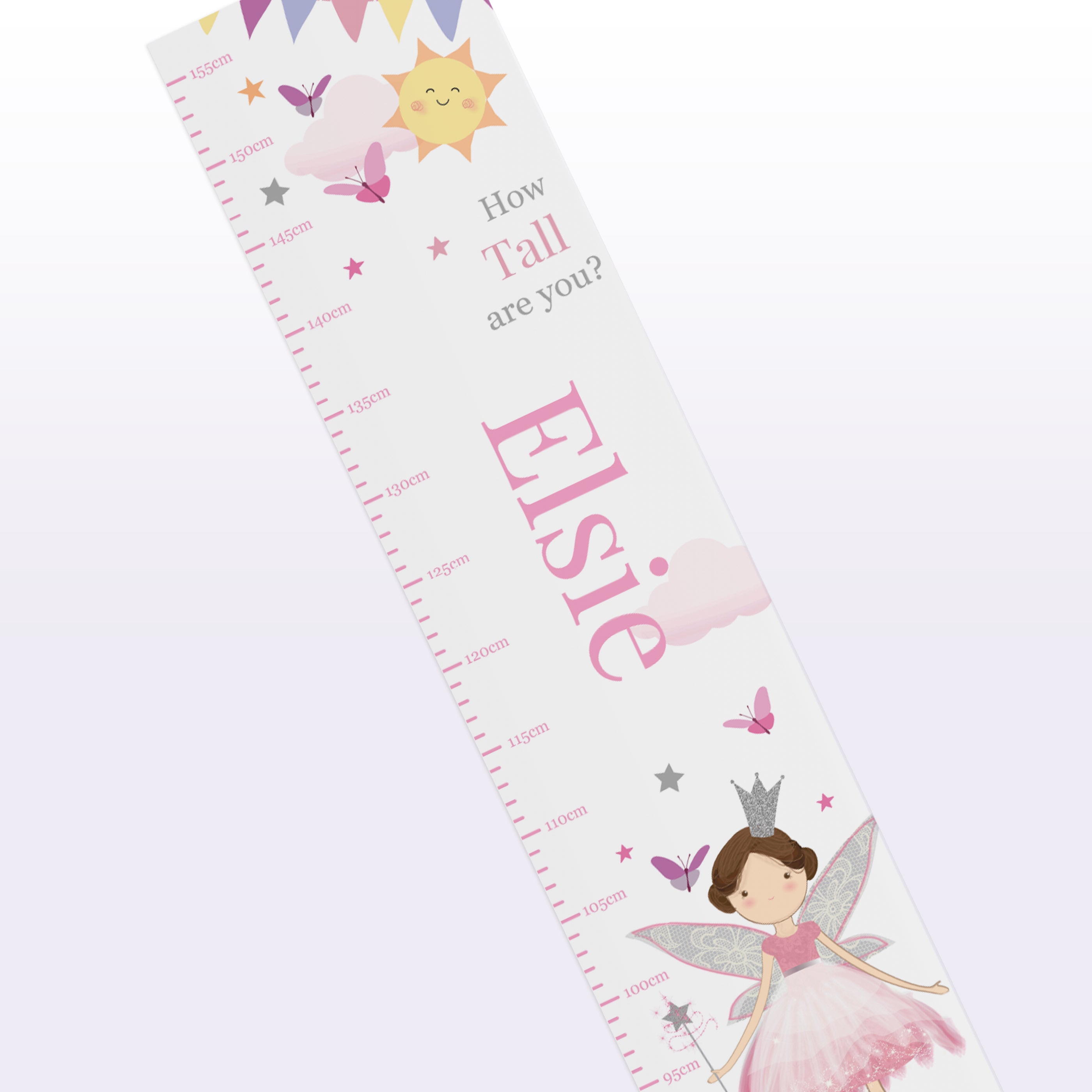 Eleanoras Personalised Fairy Princess Height Chart 