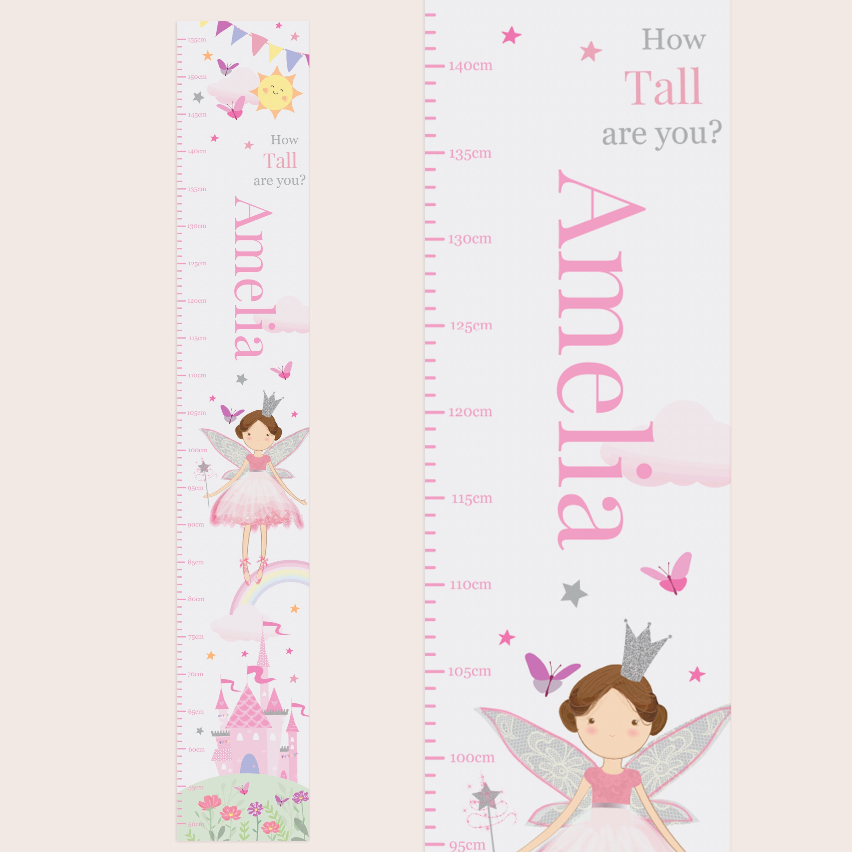 Eleanoras Personalised Fairy Princess Height Chart 