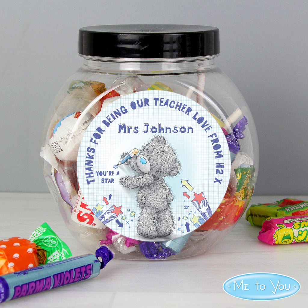 Eleanoras Personalised Me To You Teacher Sweets Jar Confectionery
