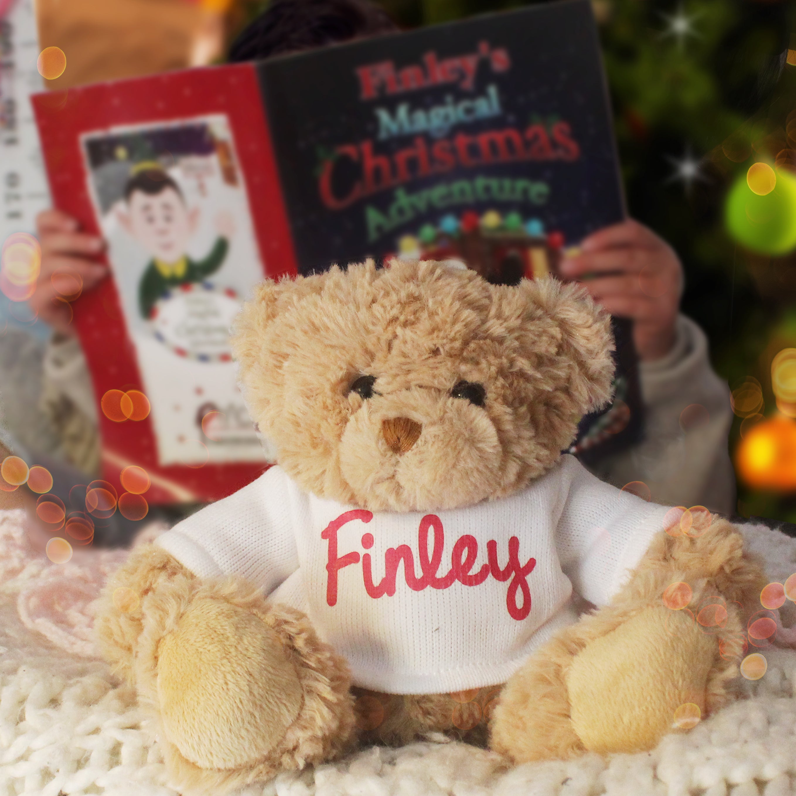 Eleanoras Personalised Magical Christmas Adventure Story Book and Personalised Teddy Bear Books