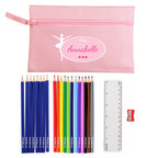 Eleanoras Ballerina Pencil Case with Personalised Pencils & Crayons Stationery Sets